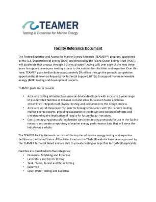 设施参考文件 | TEAMER